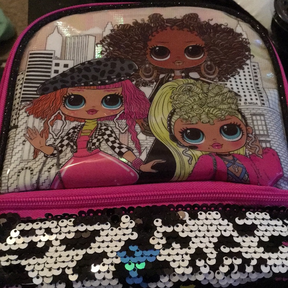 Lol surprise lunch box, magic sequins.
